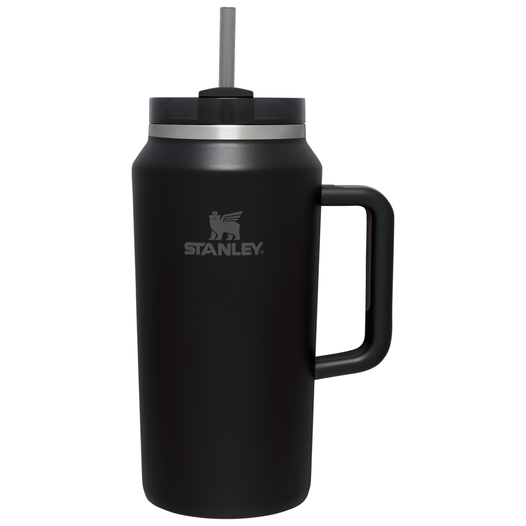 Car-Cup Friendly The Quencher H2.0 Flowstate Tumbler D365U - Premium Stainless Steel Straw Cup for All-Day Hydration - Black