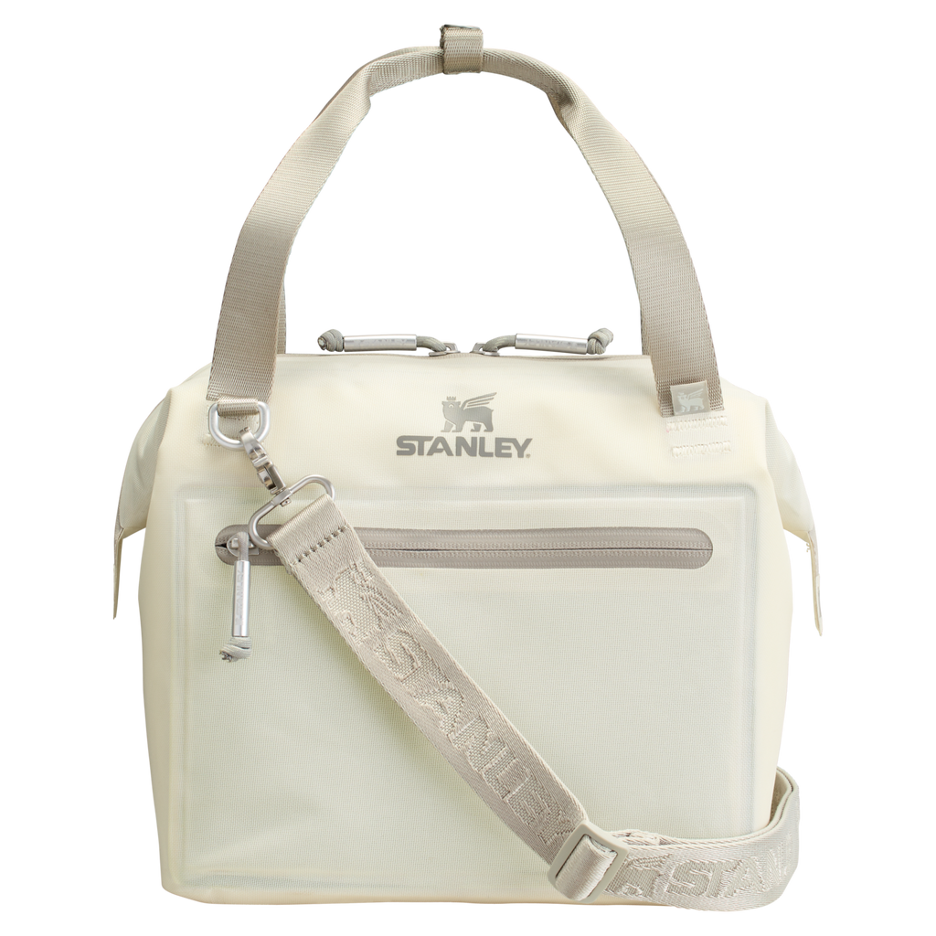 Leak-Proof Insulated The All Day Julienne Mini Cooler D052R - Julienne Series Portable Picnic Chiller Tote - Cream