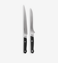 Misen slicing knife and boning knife set with black handles