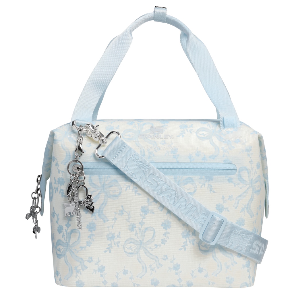Portable Mini Stanley 1913 x LoveShackFancy Holiday All Day Julienne Mini Cooler D194V - Julienne Series Portable Picnic Chiller Tote Detail