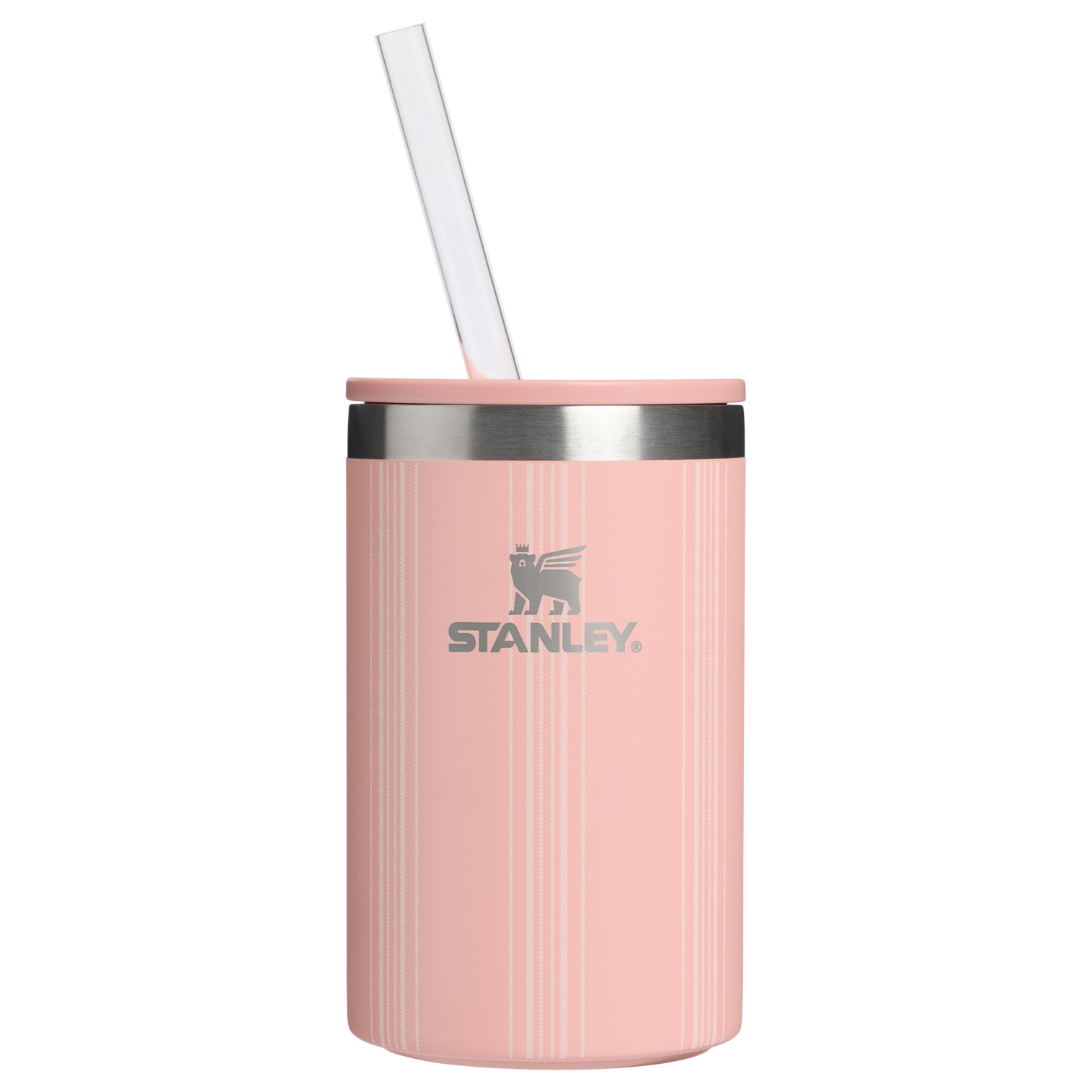 Heavy-Duty Tote The Everyday Can Cooler Cup D353P - Compact All-Weather Soft-Sided Cooler Backpack - Peach Rose Picnic Stripe