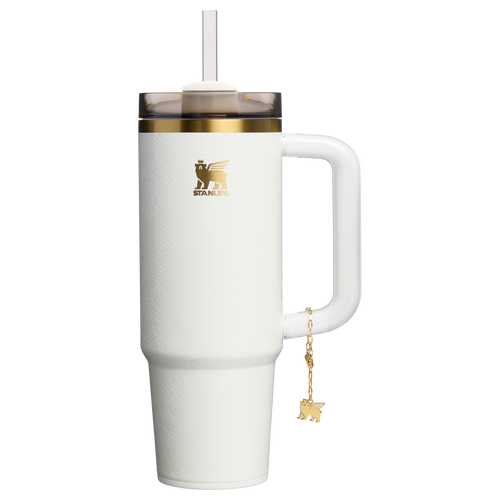 Car-Cup Friendly The Quencher Luxe H2.0 Flowstate Tumbler D171F - FlowState 3-Position Lid Insulated Travel Mug - Pale Stone Snakeskin