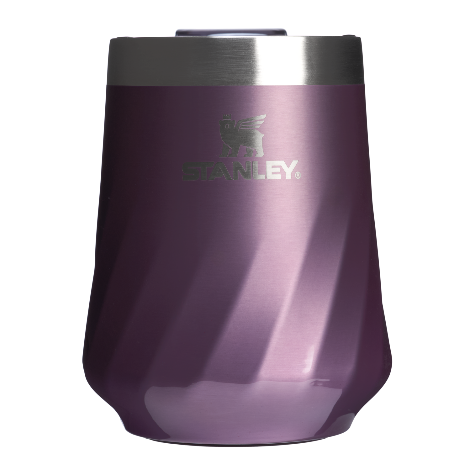Premium Matte The Textured Reserve Wine Tumbler D141Z - Shatterproof Flavor-Preserving Cocktail Tumbler with Lid - Wisteria Shine