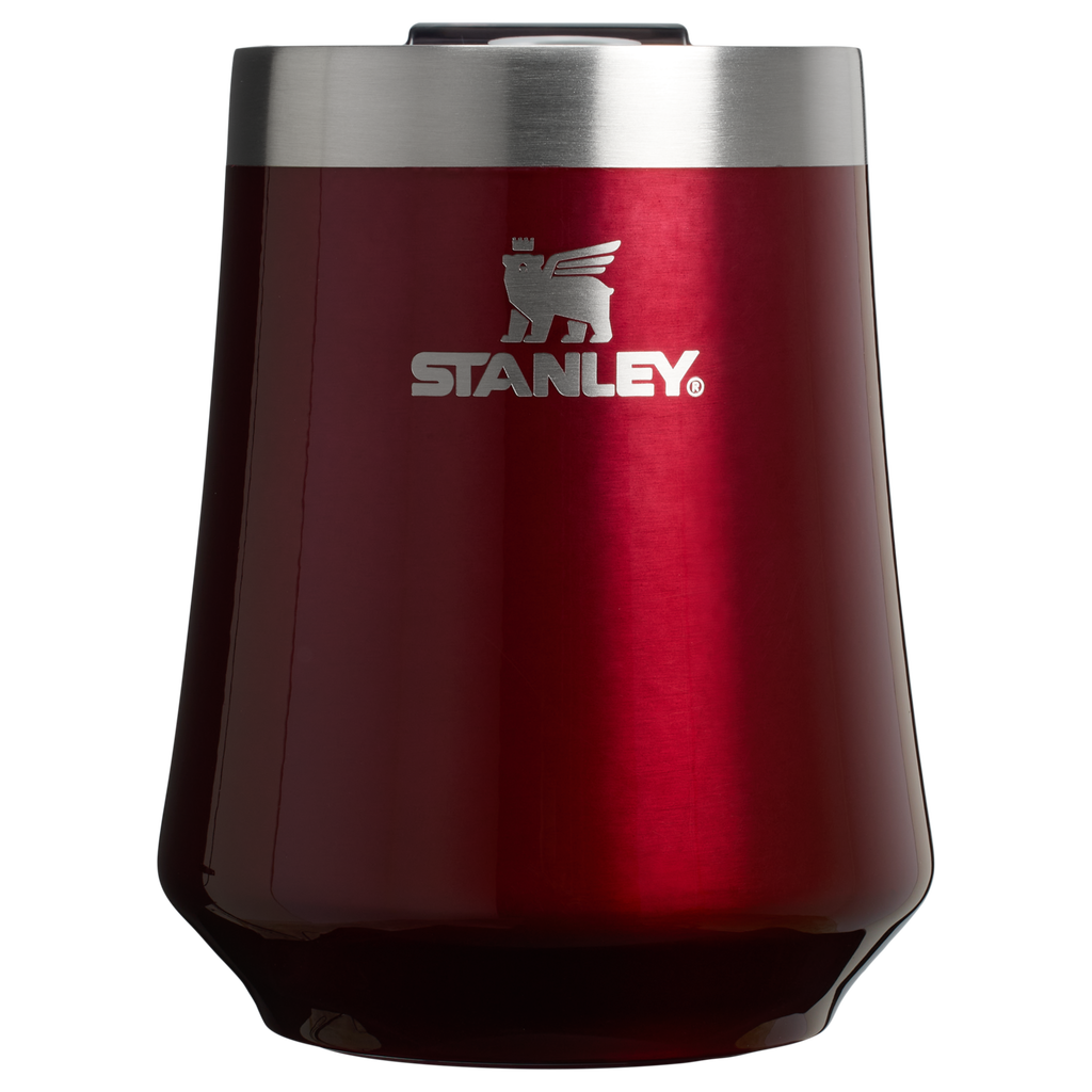 Flavor-Preserving The Reserve Wine Tumbler | Stanley Create D302P - Elegant Stemless Vacuum Insulated Wine Tumbler - Garnet Shine