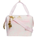 Portable Mini Stanley 1913 x LoveShackFancy Holiday All Day Julienne Mini Cooler D194V - Julienne Series Portable Picnic Chiller Tote - Coquette Bow Winter Ice