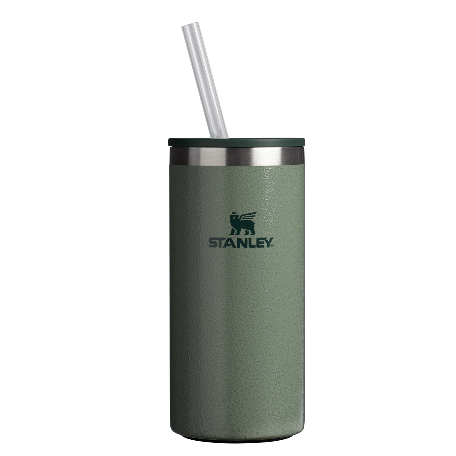 Portable Mini The Everyday Tall Can Cooler Cup D117J - Heavy-Duty Ice-Retention Food & Beverage Carrier - Hammertone Green
