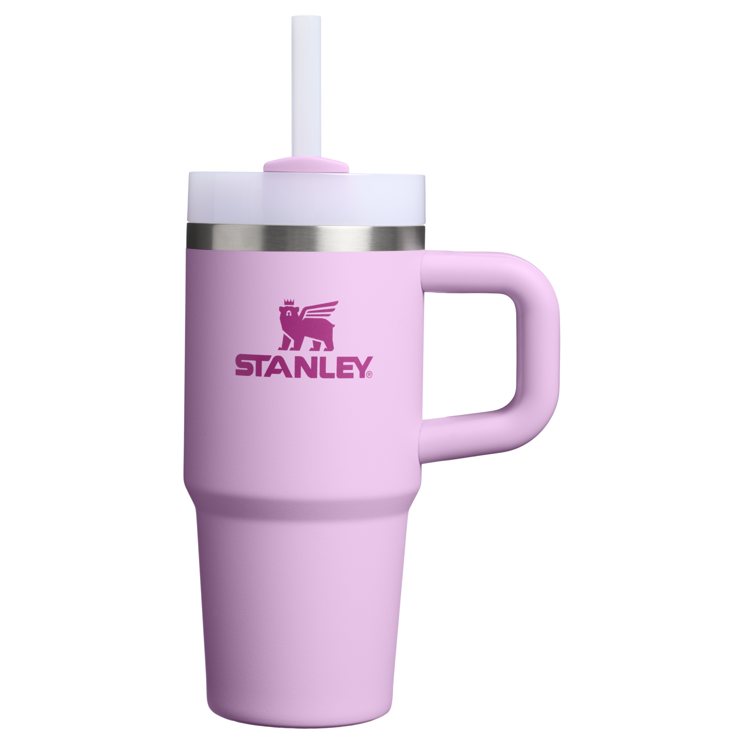 Insulated Travel The Quencher H2.O Flowstate Tumbler | Stanley Create D291F - Double-Wall Vacuum Insulated Travel Tumbler with Straw - Soft Orchid