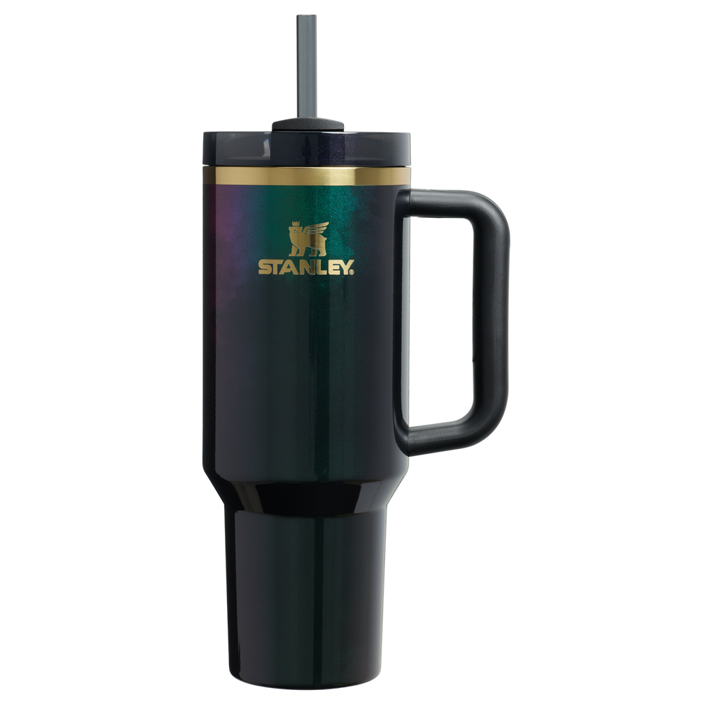 Car-Cup Friendly The Wicked for Good Quencher H2.0 Flowstate Tumbler D245R - 40oz Large Capacity Car-Cup Friendly Quencher - Elphaba For Good