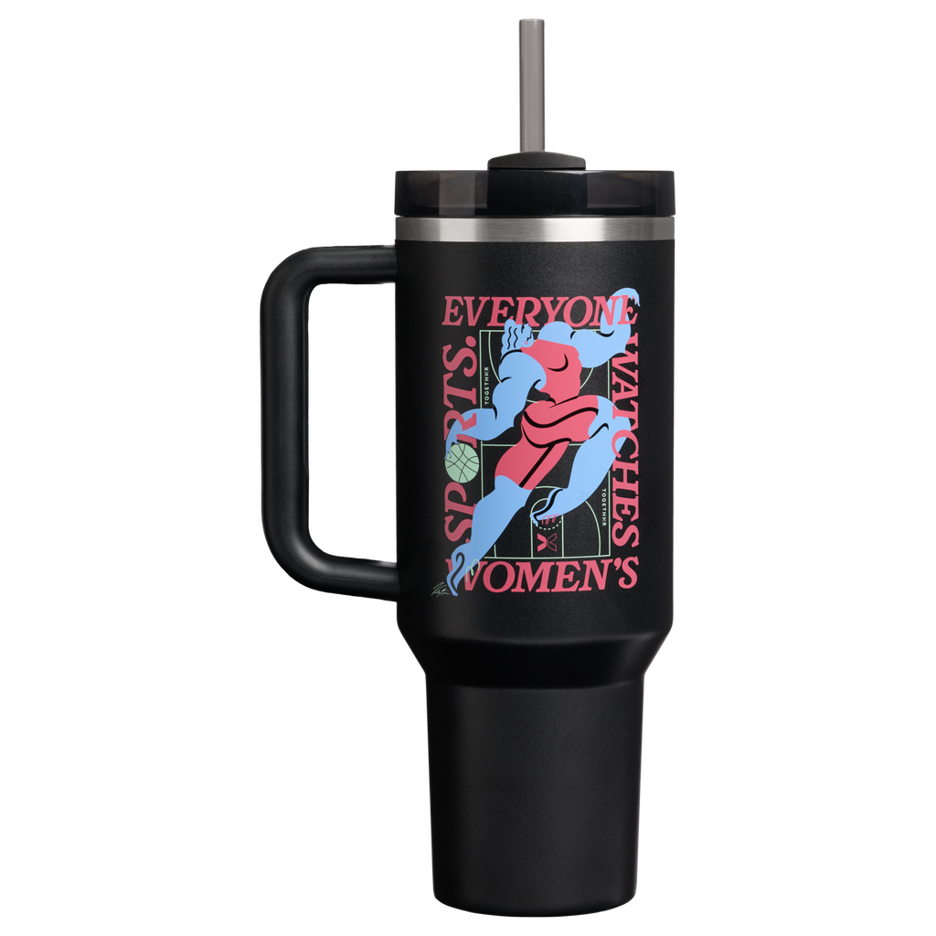 Large Capacity The Quencher H2.0 Flowstate Tumbler D340Y - Premium Stainless Steel Straw Cup for All-Day Hydration - Tournament Black