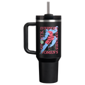 Large Capacity The Quencher H2.0 Flowstate Tumbler D340Y - Premium Stainless Steel Straw Cup for All-Day Hydration - Tournament Black