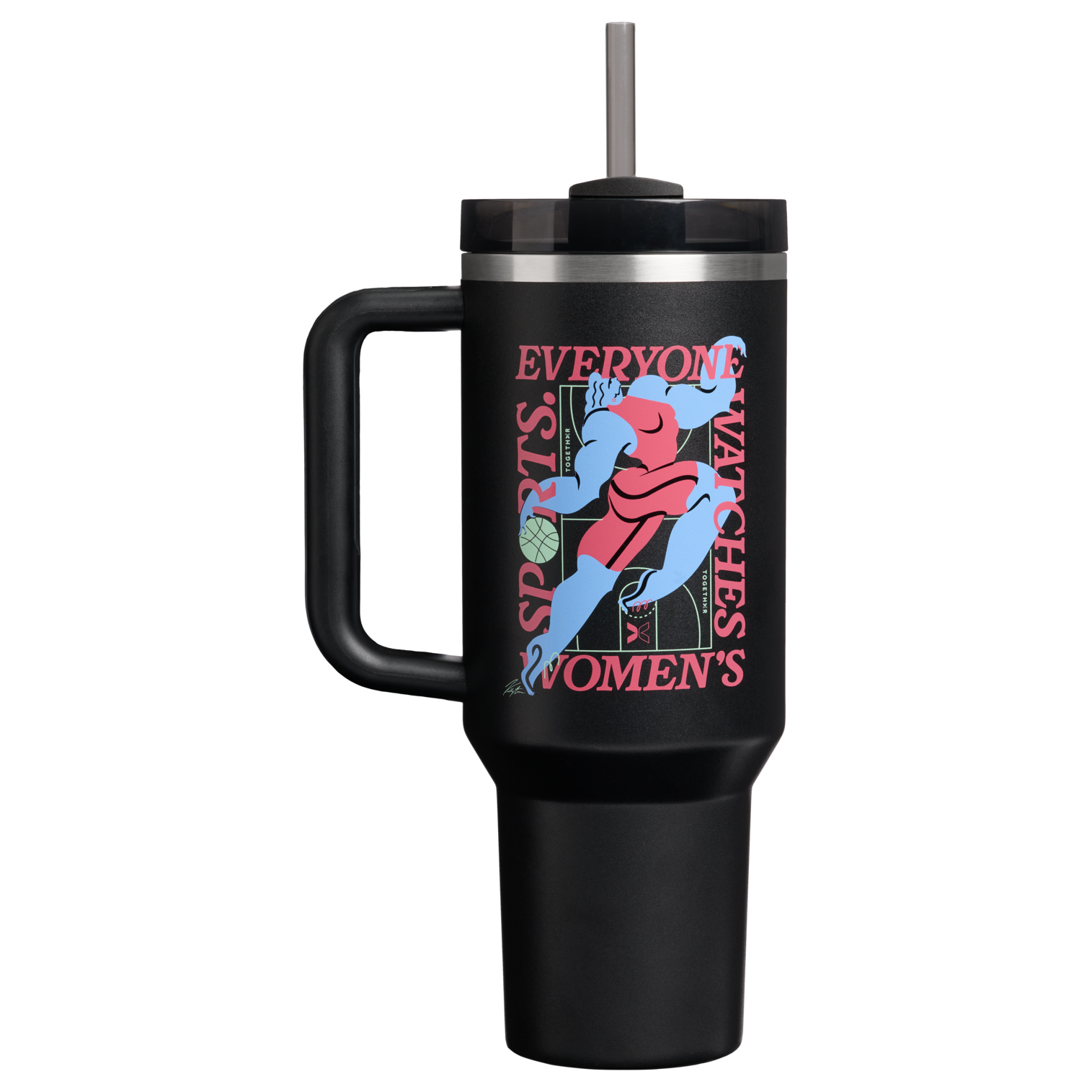 Large Capacity The Quencher H2.0 Flowstate Tumbler D340Y - Premium Stainless Steel Straw Cup for All-Day Hydration - Tournament Black