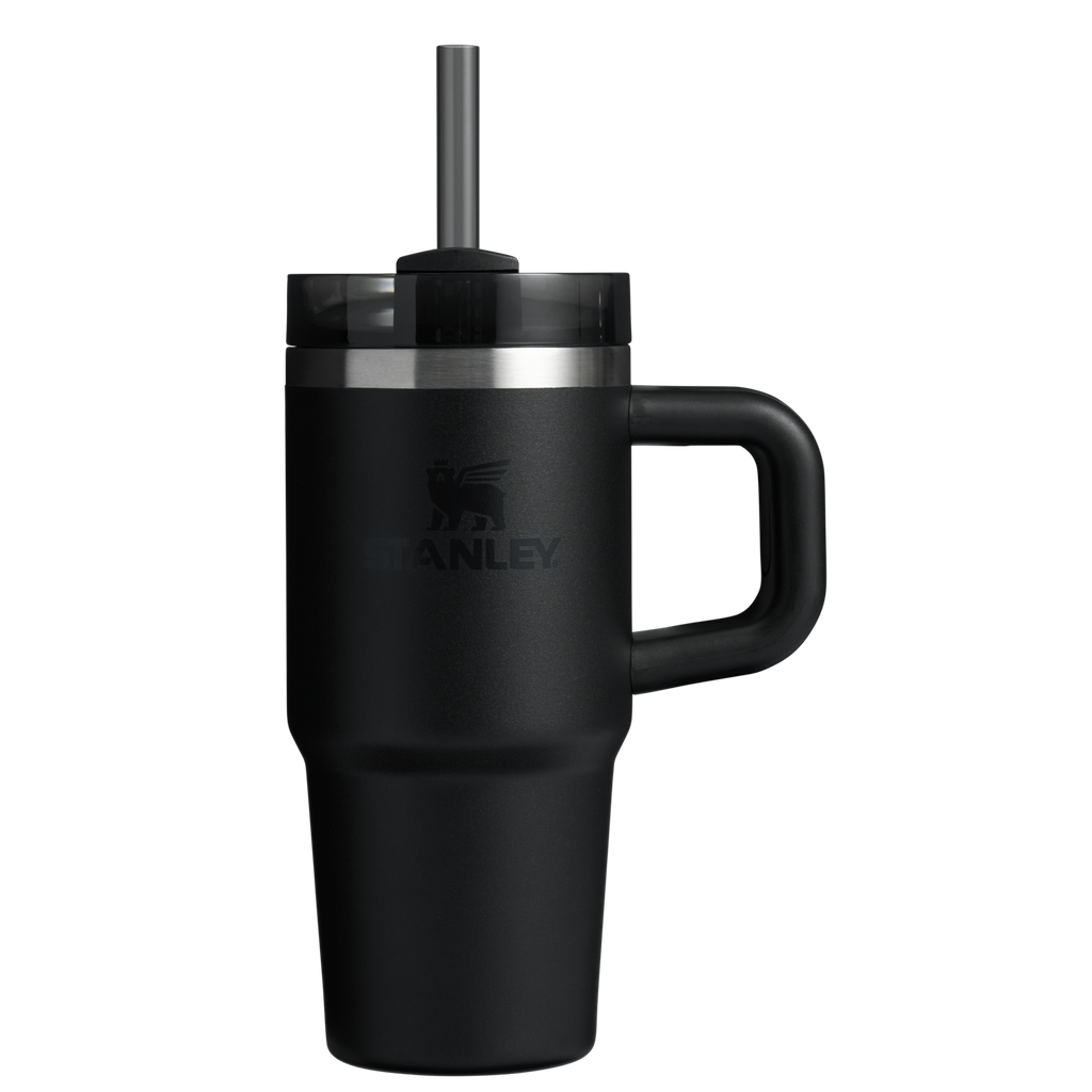 Insulated Travel The Quencher H2.O Flowstate Tumbler | Stanley Create D291F - Double-Wall Vacuum Insulated Travel Tumbler with Straw - Black 2.0