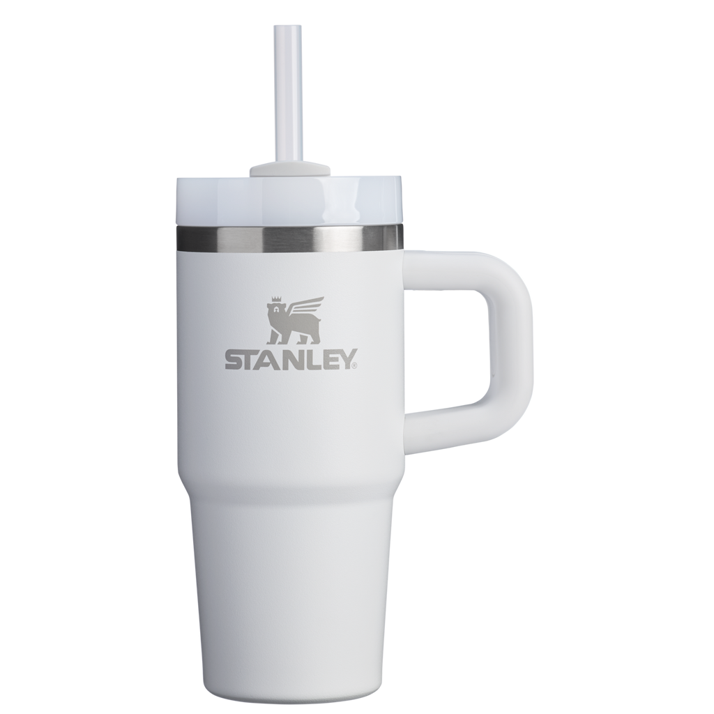 Insulated Travel The Quencher H2.O Flowstate Tumbler | Stanley Create D291F - Double-Wall Vacuum Insulated Travel Tumbler with Straw - Frost