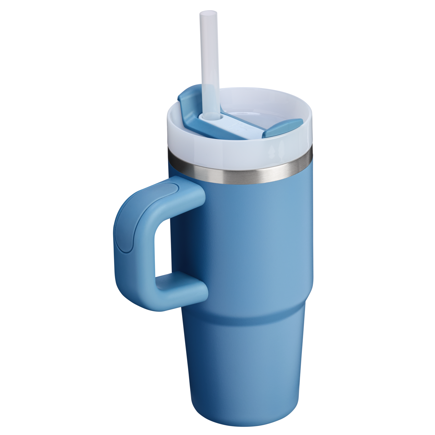 Insulated Travel The Quencher H2.O Flowstate Tumbler | Stanley Create D291F - Double-Wall Vacuum Insulated Travel Tumbler with Straw Detail