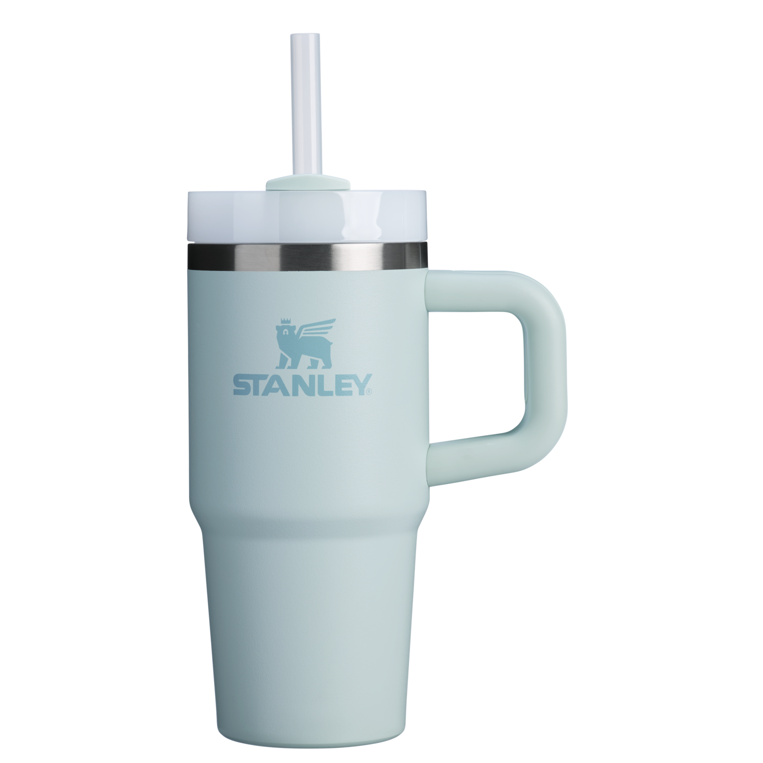 Insulated Travel The Quencher H2.O Flowstate Tumbler | Stanley Create D291F - Double-Wall Vacuum Insulated Travel Tumbler with Straw Detail