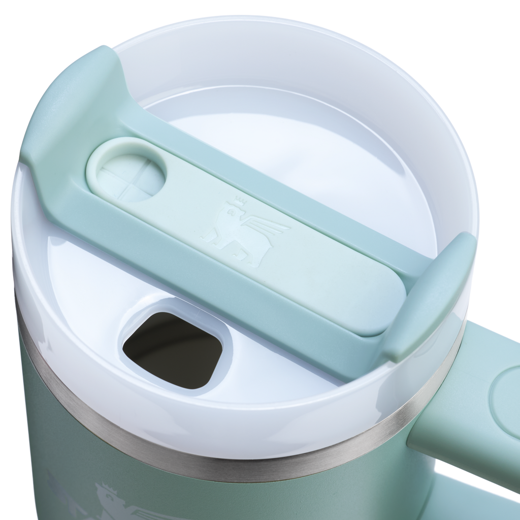 Insulated Travel The Quencher H2.O Flowstate Tumbler | Stanley Create D291F - Double-Wall Vacuum Insulated Travel Tumbler with Straw Detail