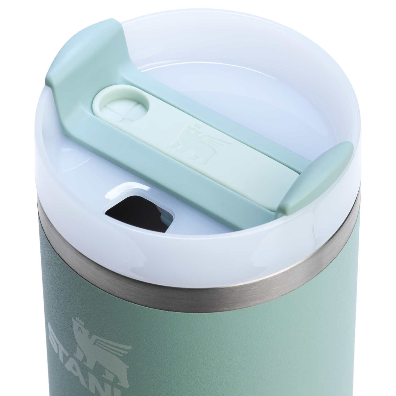Car-Cup Friendly The Quencher H2.0 Flowstate Tumbler D214X - FlowState 3-Position Lid Insulated Travel Mug Detail