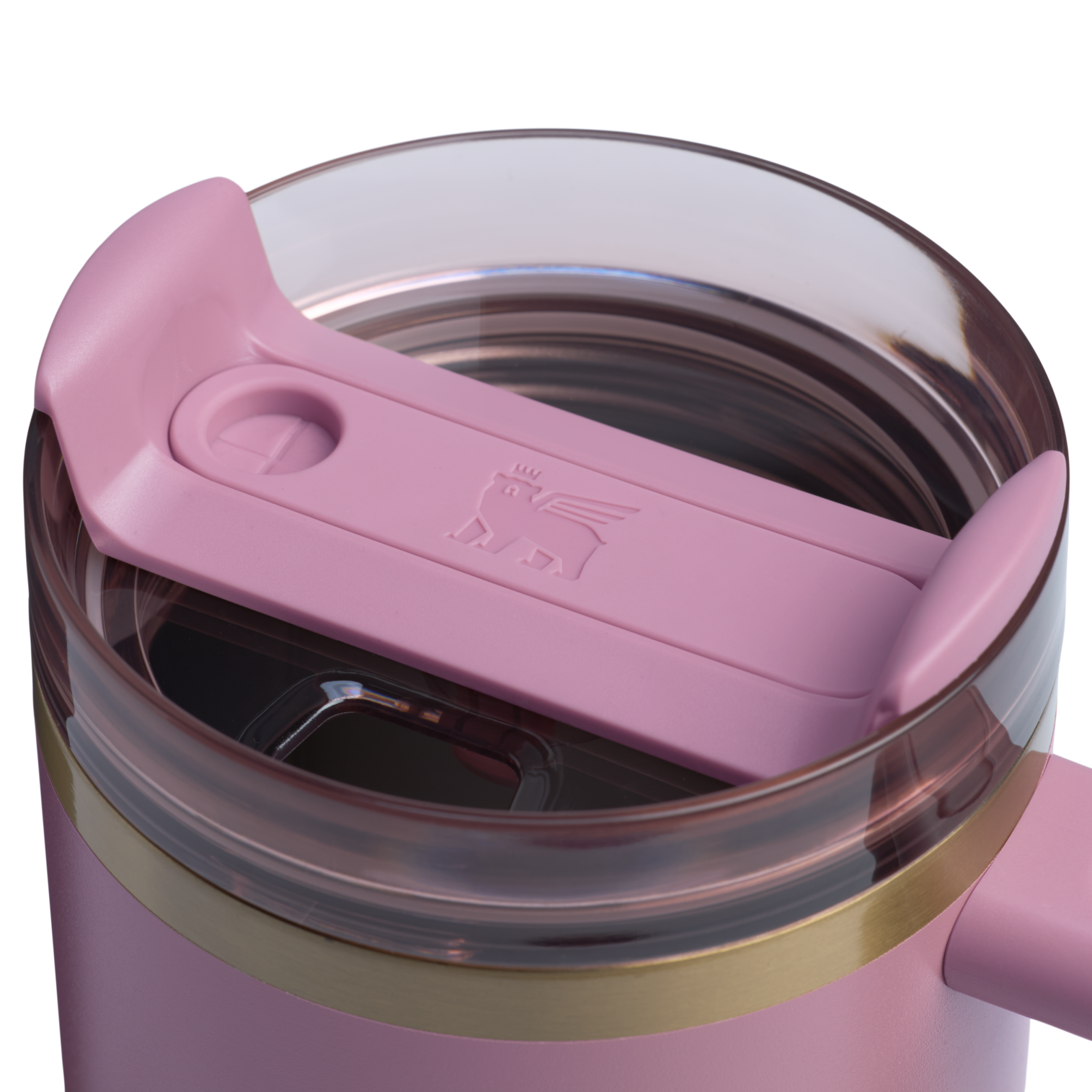 Splash-Resistant FlowState The Quencher H2.0 Flowstate Tumbler | Stanley Create D331C - Double-Wall Vacuum Insulated Travel Tumbler with Straw Detail
