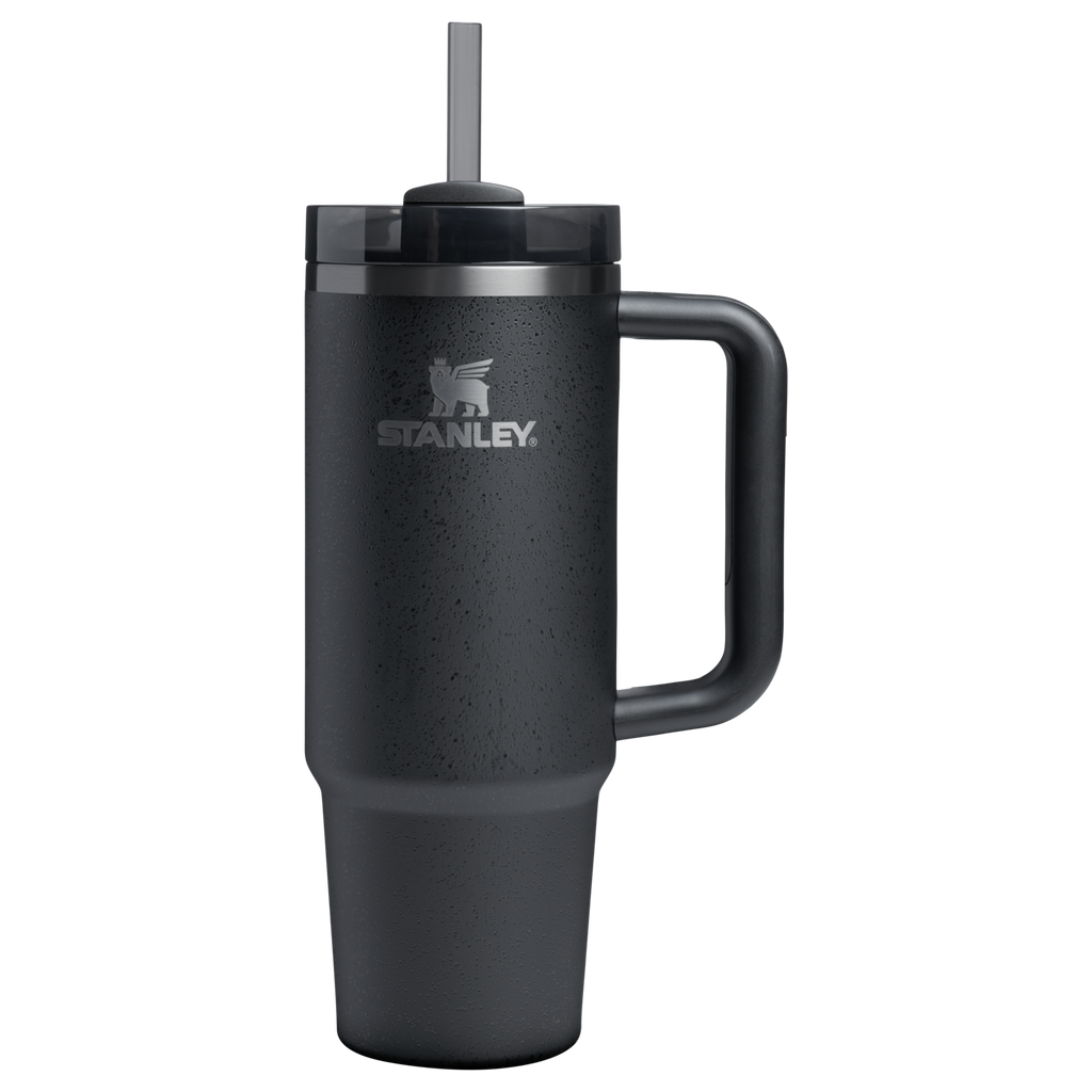 Splash-Resistant FlowState The Quencher H2.0 Flowstate Tumbler | Stanley Create D331C - Double-Wall Vacuum Insulated Travel Tumbler with Straw Detail