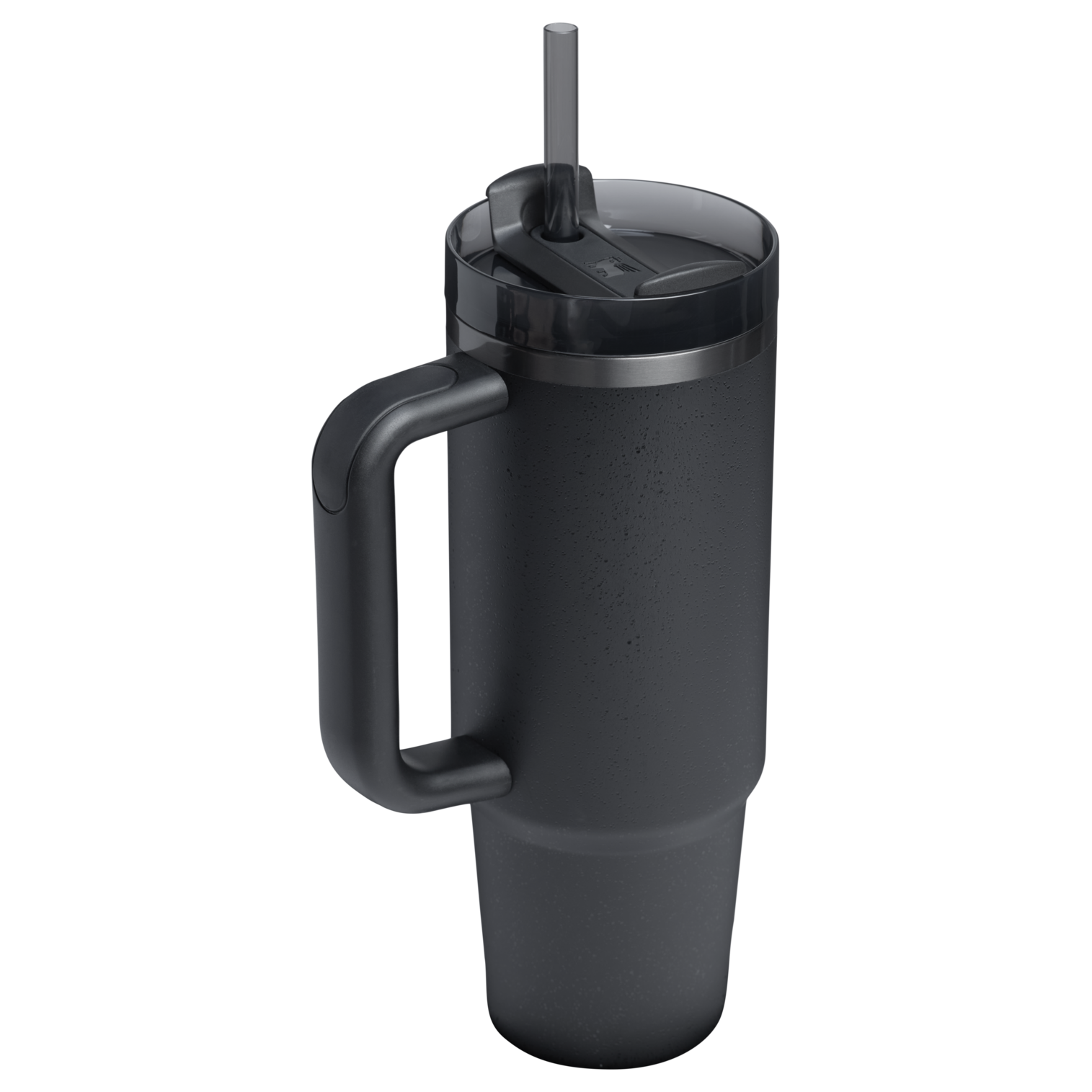 Splash-Resistant FlowState The Quencher H2.0 Flowstate Tumbler | Stanley Create D331C - Double-Wall Vacuum Insulated Travel Tumbler with Straw Detail