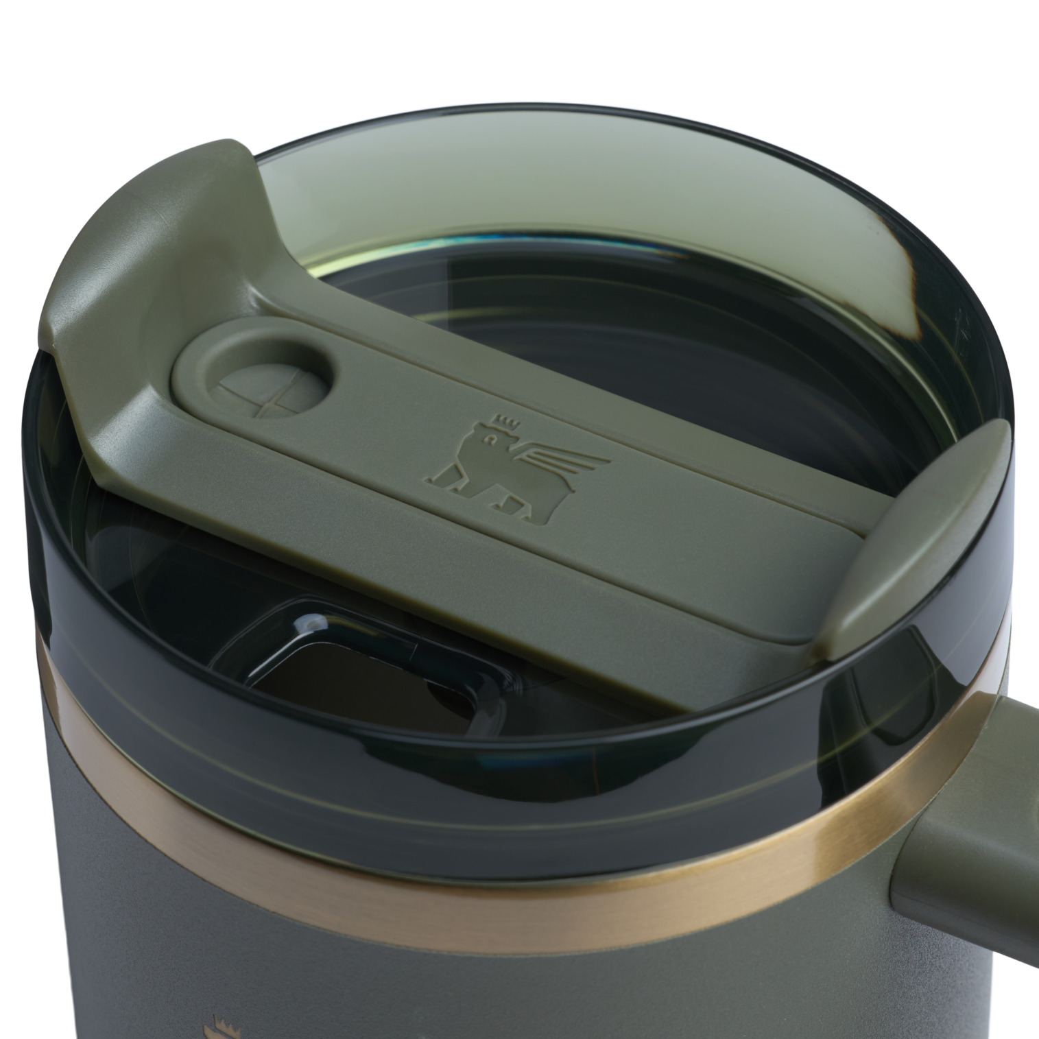 Splash-Resistant FlowState The Quencher H2.0 Flowstate Tumbler | Stanley Create D331C - Double-Wall Vacuum Insulated Travel Tumbler with Straw Detail