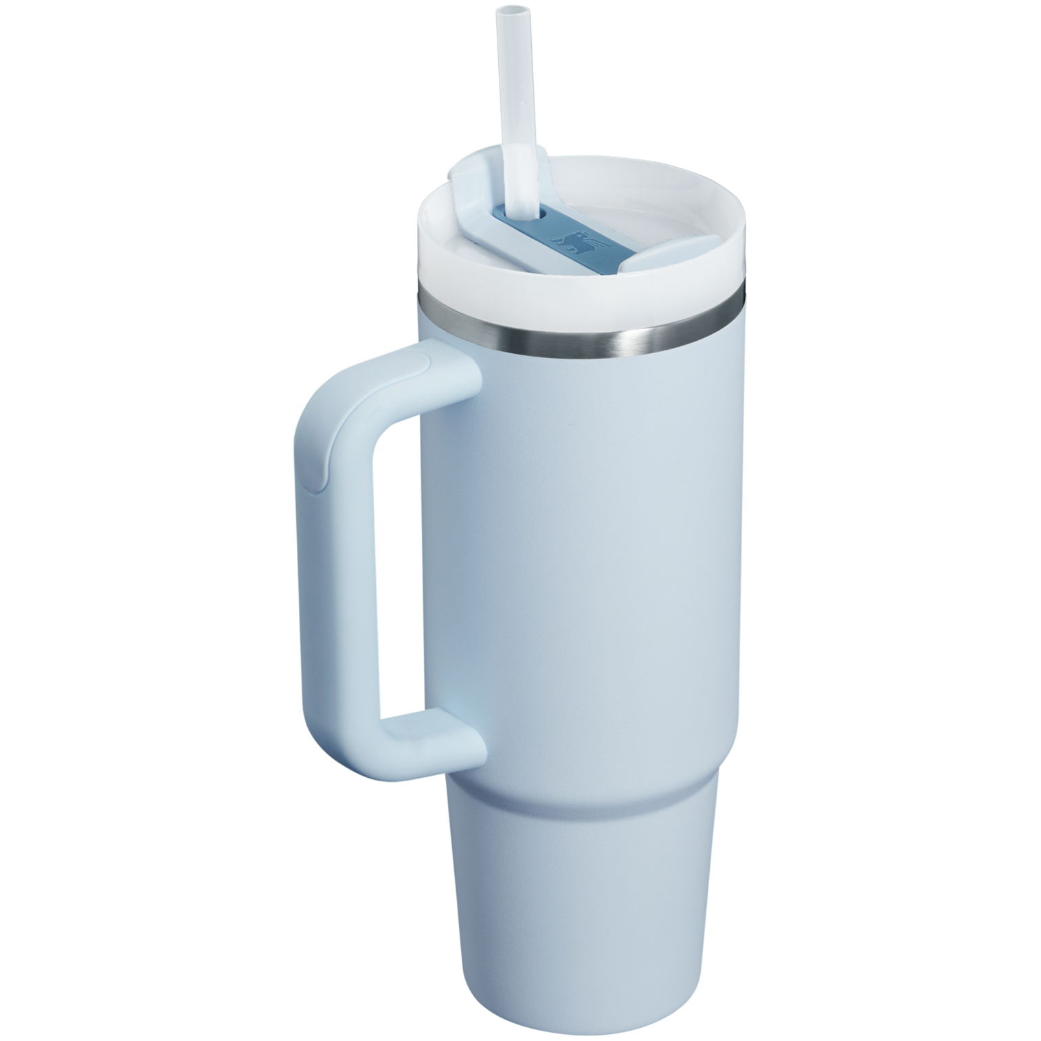 Splash-Resistant FlowState The Quencher H2.0 Flowstate Tumbler | Stanley Create D331C - Double-Wall Vacuum Insulated Travel Tumbler with Straw Detail