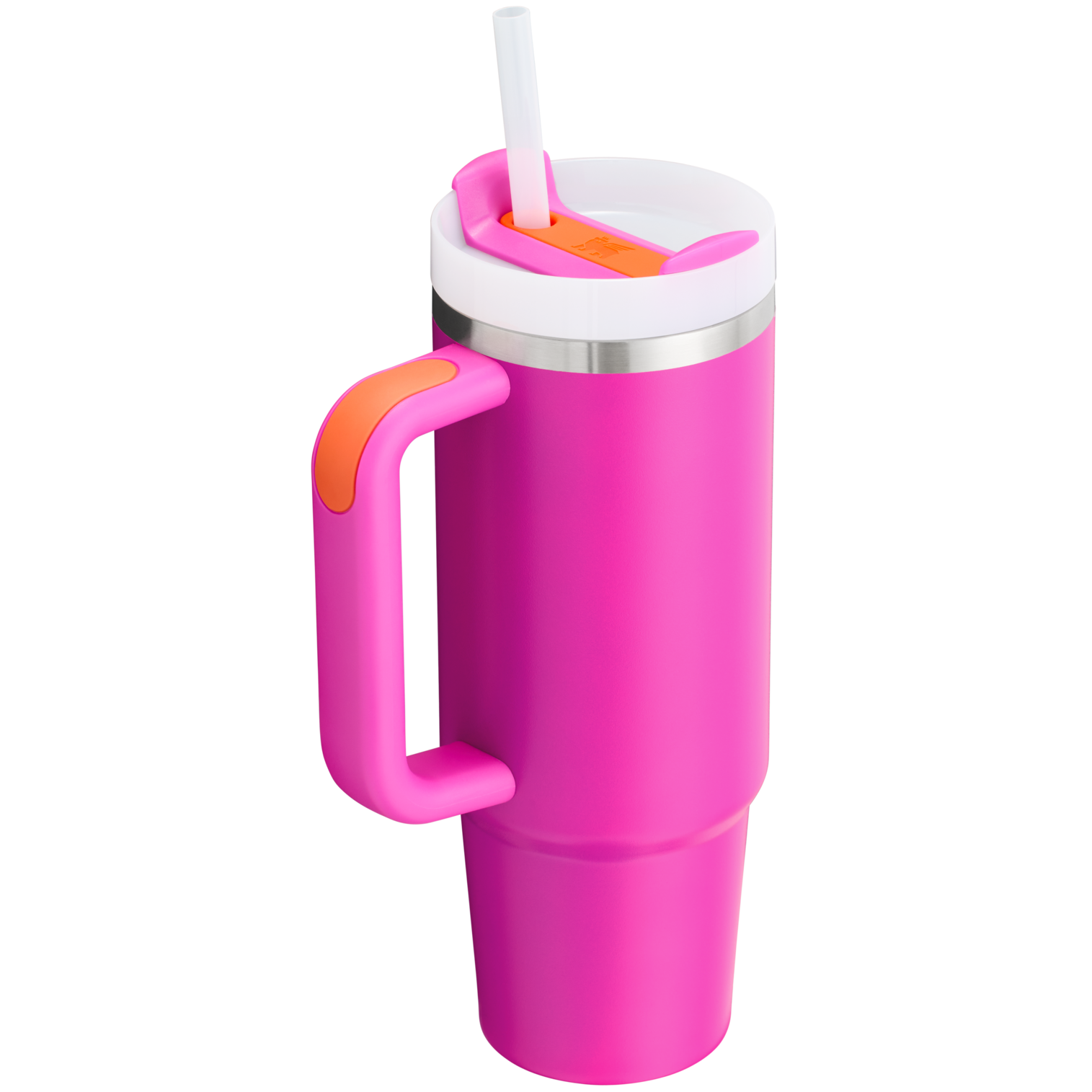 Splash-Resistant FlowState The Quencher H2.0 Flowstate Tumbler | Stanley Create D331C - Double-Wall Vacuum Insulated Travel Tumbler with Straw Detail