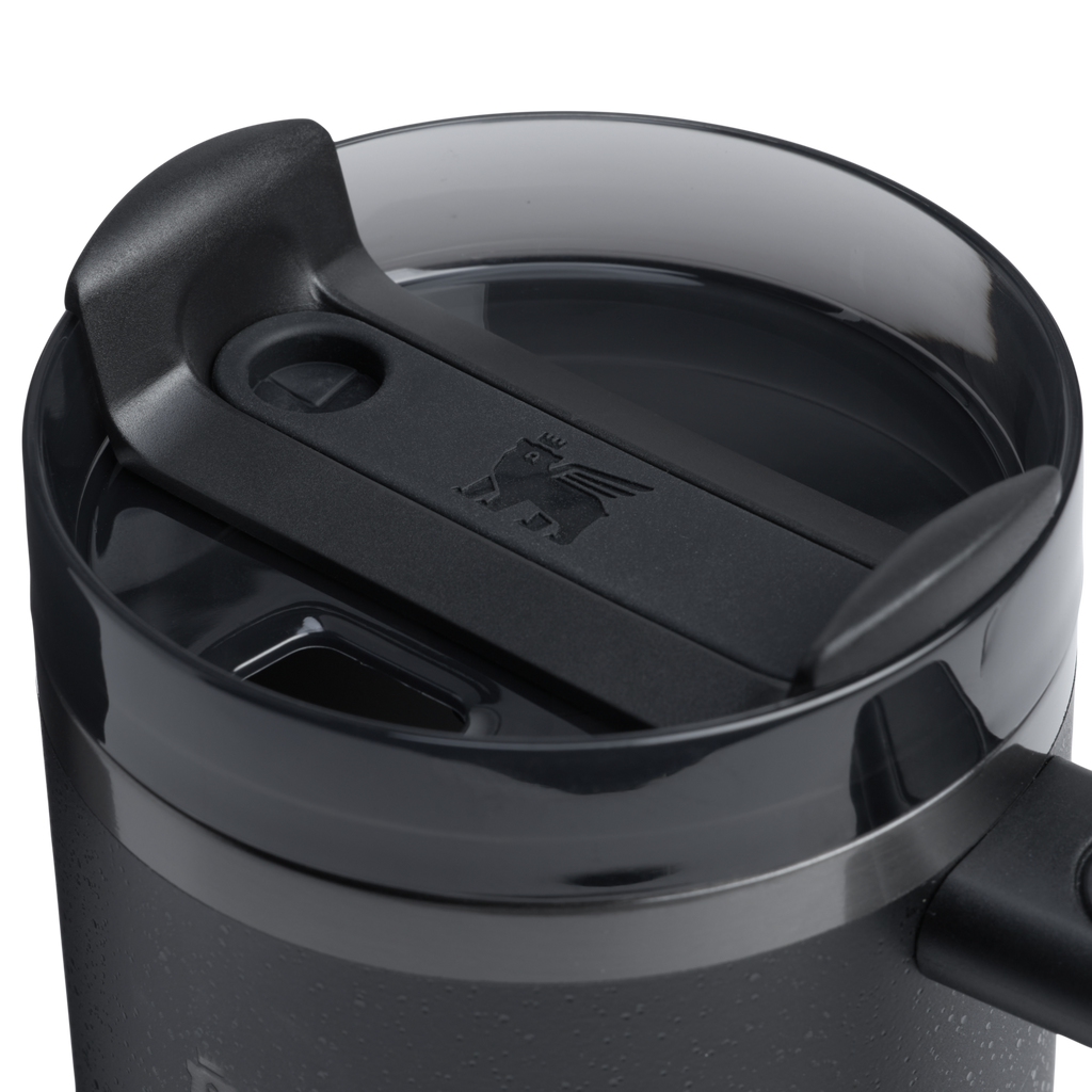 Double-Wall Vacuum The Quencher H2.0 Flowstate Tumbler  | Stanley Create D332L - FlowState 3-Position Lid Insulated Travel Mug Detail