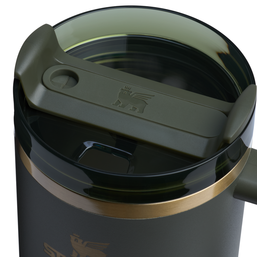 Double-Wall Vacuum The Quencher H2.0 Flowstate Tumbler  | Stanley Create D332L - FlowState 3-Position Lid Insulated Travel Mug Detail