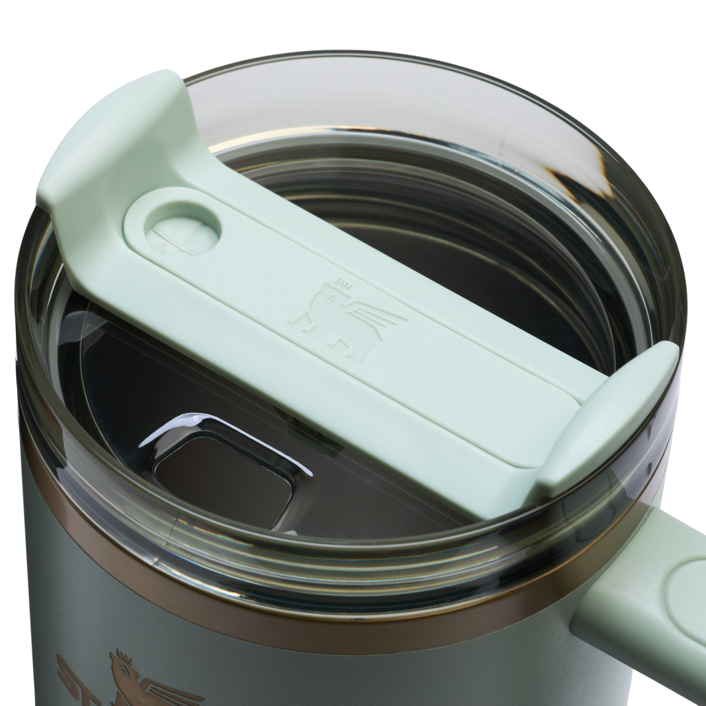 Double-Wall Vacuum The Quencher H2.0 Flowstate Tumbler  | Stanley Create D332L - FlowState 3-Position Lid Insulated Travel Mug Detail