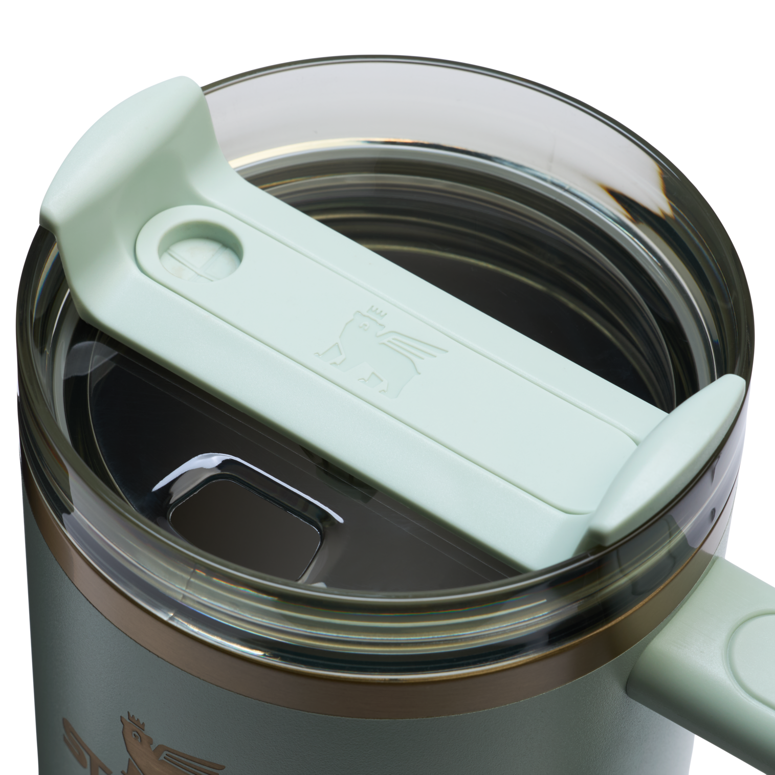 Double-Wall Vacuum The Quencher H2.0 Flowstate Tumbler  | Stanley Create D332L - FlowState 3-Position Lid Insulated Travel Mug Detail