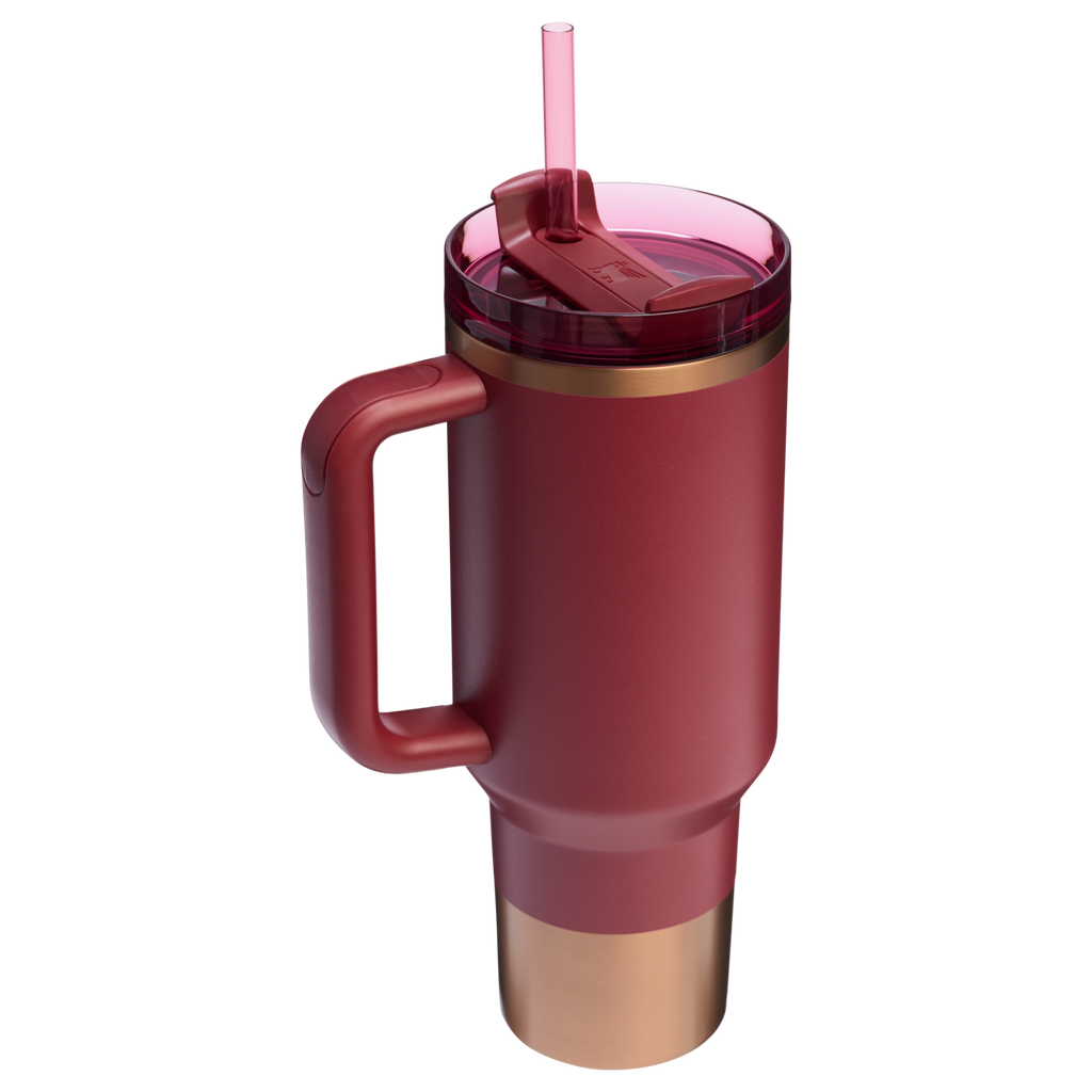 Double-Wall Vacuum The Quencher H2.0 Flowstate Tumbler  | Stanley Create D332L - FlowState 3-Position Lid Insulated Travel Mug Detail