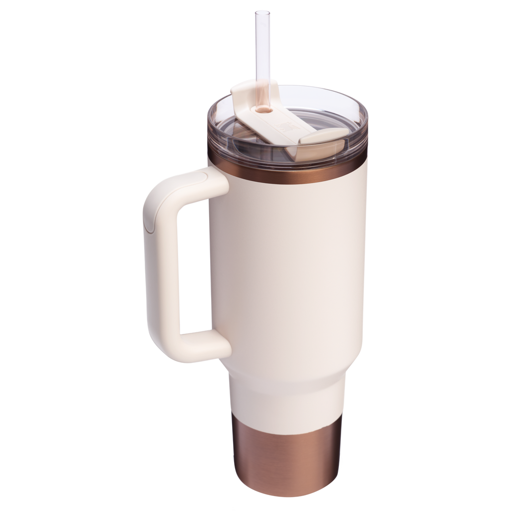 Double-Wall Vacuum The Quencher H2.0 Flowstate Tumbler  | Stanley Create D332L - FlowState 3-Position Lid Insulated Travel Mug Detail