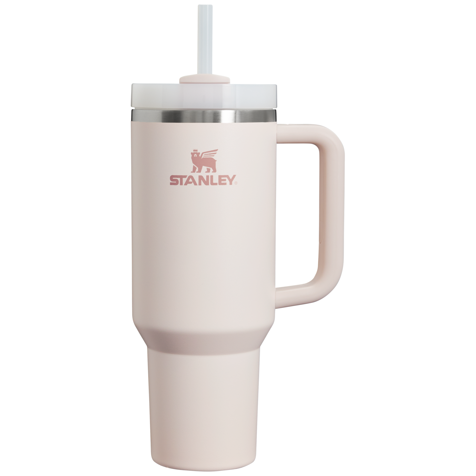 Double-Wall Vacuum The Quencher H2.0 Flowstate Tumbler  | Stanley Create D332L - FlowState 3-Position Lid Insulated Travel Mug - Rose Quartz 2.0