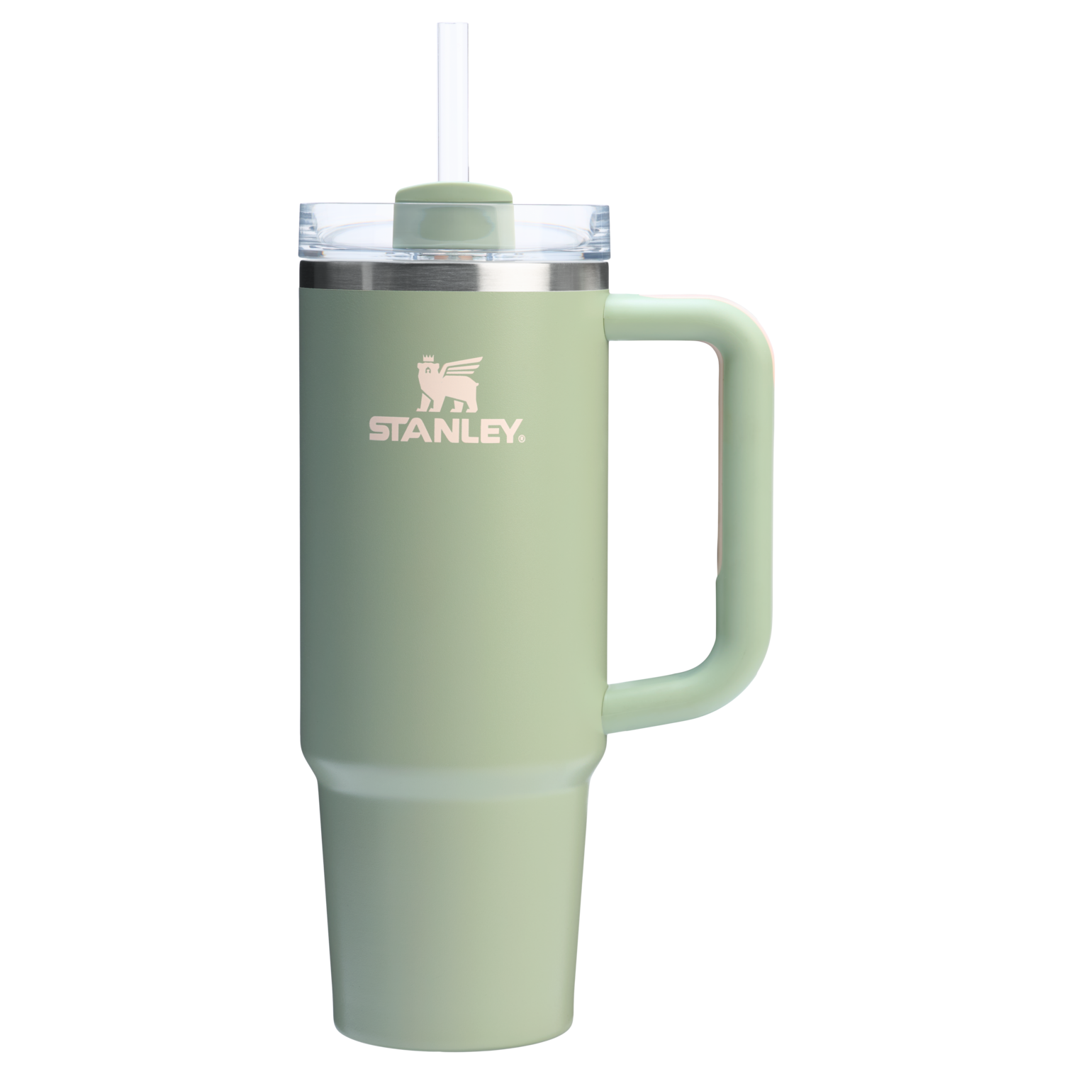 Splash-Resistant FlowState The Quencher H2.0 Flowstate Tumbler | Stanley Create D331C - Double-Wall Vacuum Insulated Travel Tumbler with Straw Detail
