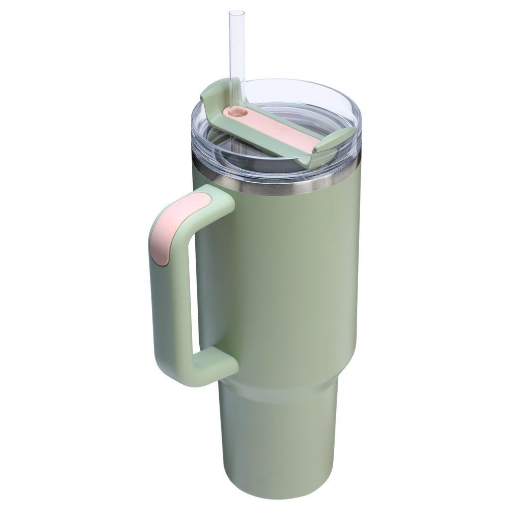 Double-Wall Vacuum The Quencher H2.0 Flowstate Tumbler  | Stanley Create D332L - FlowState 3-Position Lid Insulated Travel Mug Detail