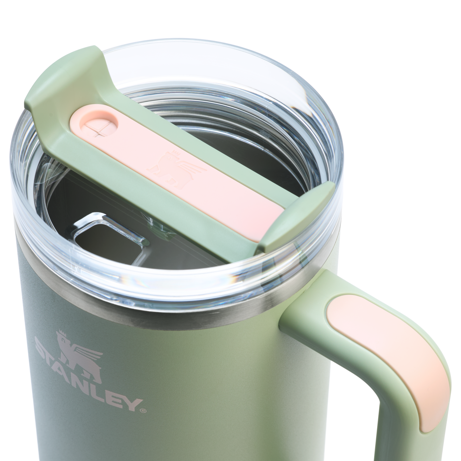 Double-Wall Vacuum The Quencher H2.0 Flowstate Tumbler  | Stanley Create D332L - FlowState 3-Position Lid Insulated Travel Mug Detail