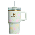 Double-Wall Vacuum The Easter Quencher H2.0  Flowstate Tumbler D259S - Premium Stainless Steel Straw Cup for All-Day Hydration - Spring Blossoms