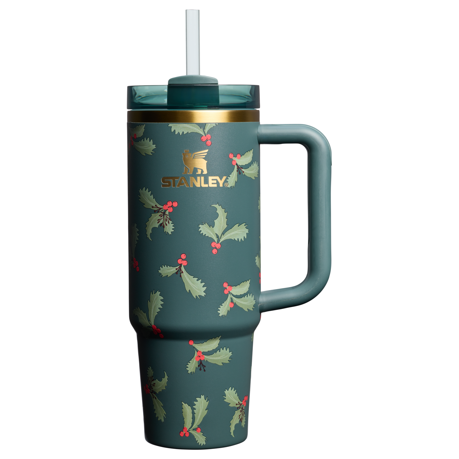 Car-Cup Friendly The Cheers & Cheer Quencher H2.0 Flowstate Tumbler D189S - FlowState 3-Position Lid Insulated Travel Mug - Holiday Botanical