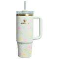 Splash-Resistant FlowState The Easter Quencher H2.0 Flowstate Tumbler D257F - FlowState 3-Position Lid Insulated Travel Mug - Spring Blossoms