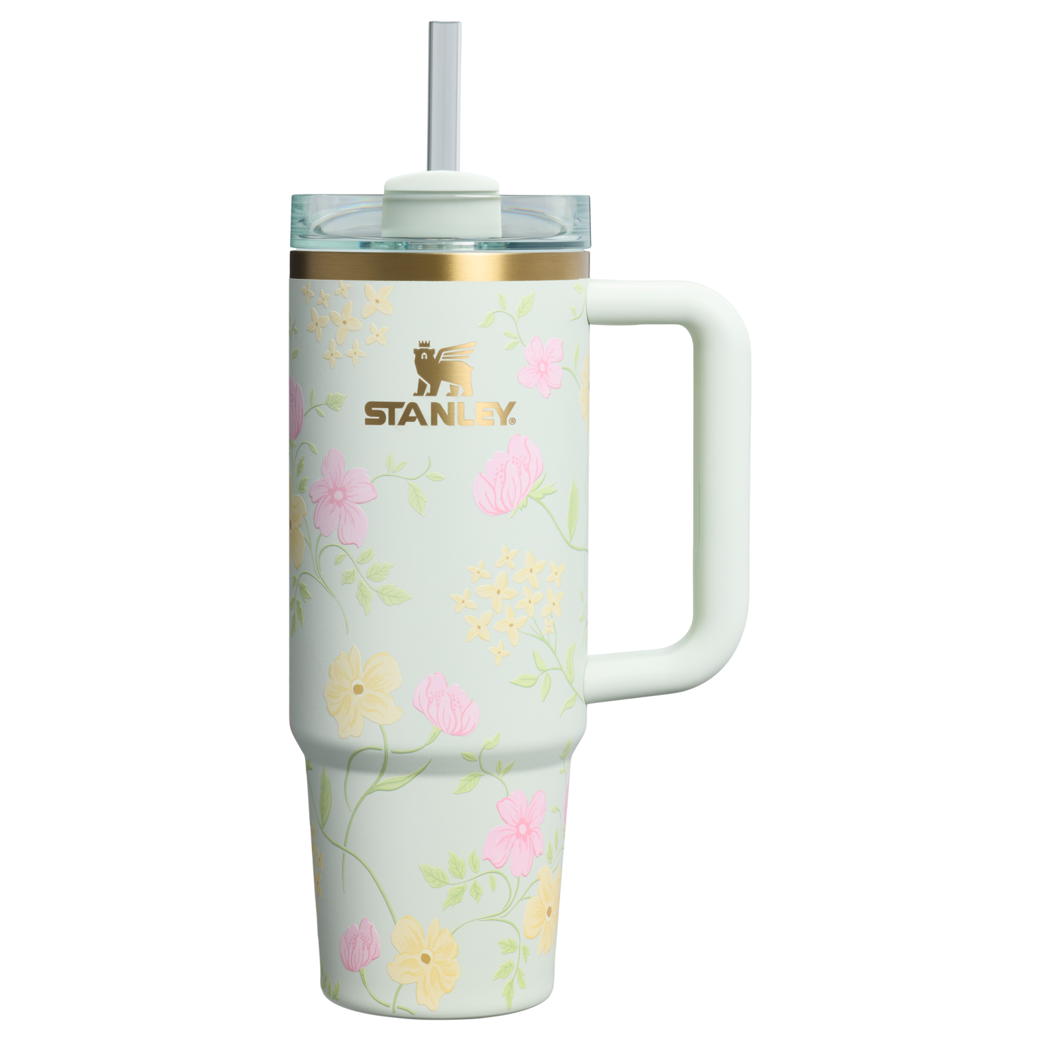 Splash-Resistant FlowState The Easter Quencher H2.0 Flowstate Tumbler D257F - FlowState 3-Position Lid Insulated Travel Mug - Spring Blossoms