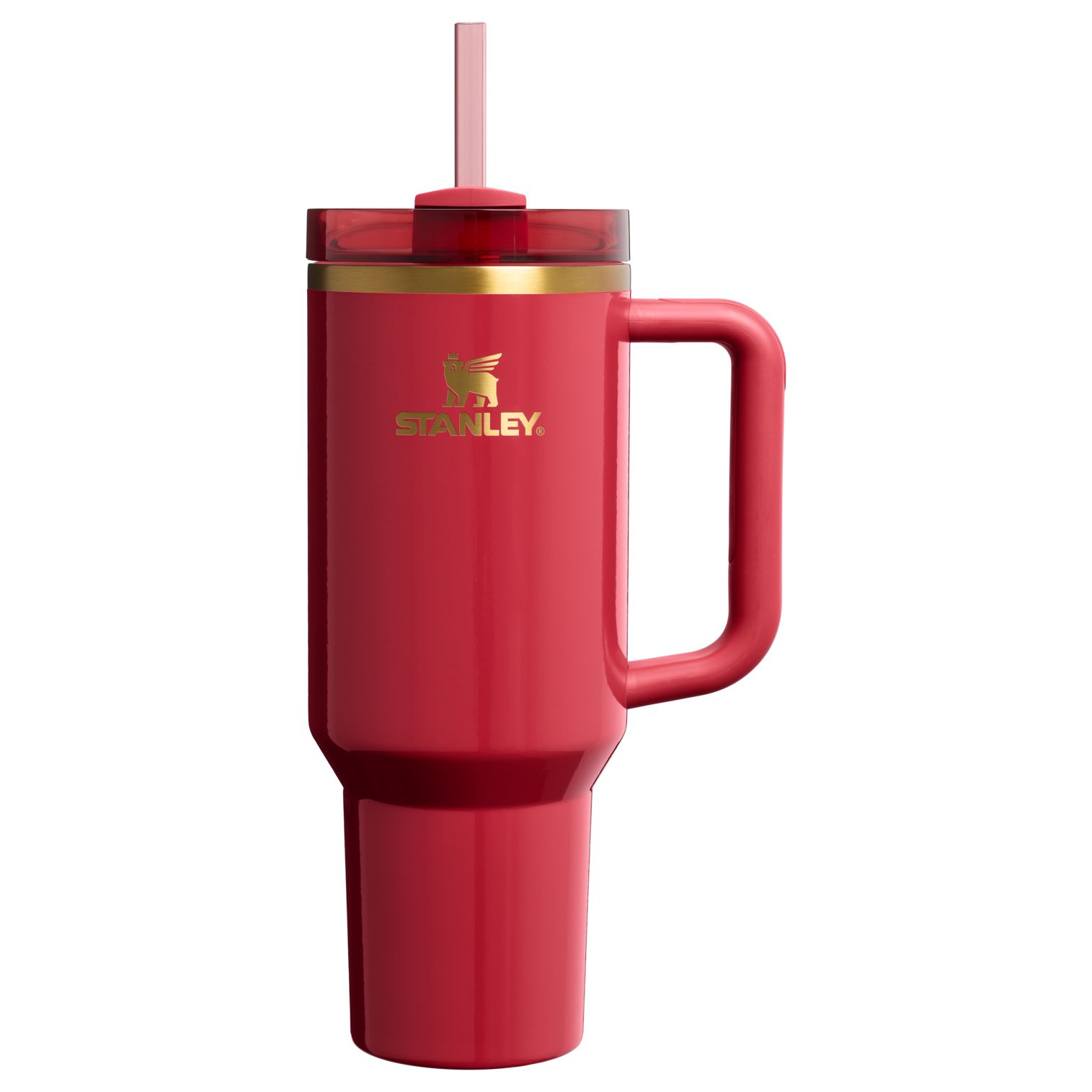 Car-Cup Friendly The Cheers & Cheer Quencher H2.0 Flowstate Tumbler D188Q - Double-Wall Vacuum Insulated Travel Tumbler with Straw - Holly Berry Gloss