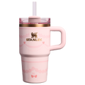 Car-Cup Friendly The Valentine’s Day Quencher H2.0  Flowstate Tumbler D234X - Double-Wall Vacuum Insulated Travel Tumbler with Straw - Pink Velvet Cake