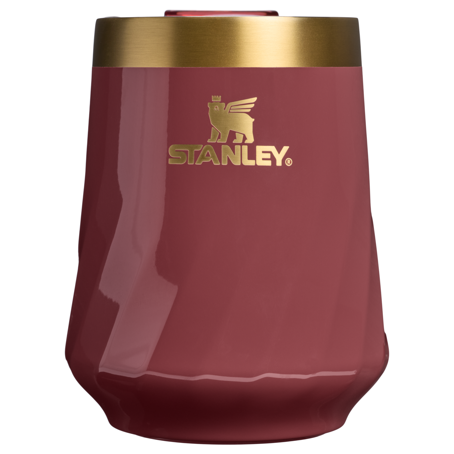 Premium Matte The Valentine’s Day Textured Reserve Wine Tumbler D233K - Reserve Collection Stainless Steel Whiskey Cup - Red Velvet Gloss